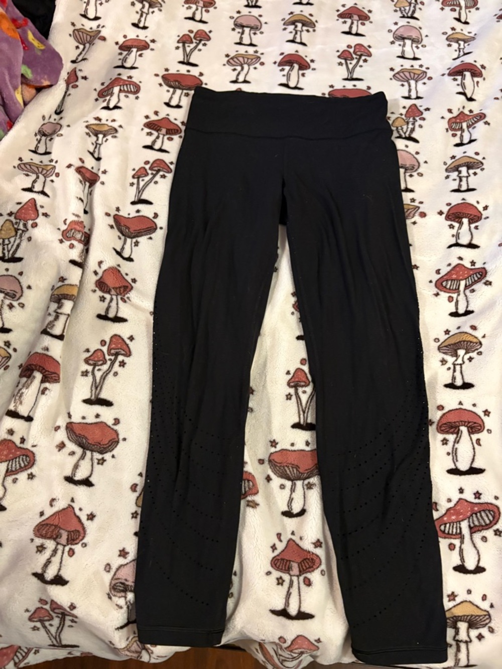 Athleta Black Laser Cut Leggings Size Small